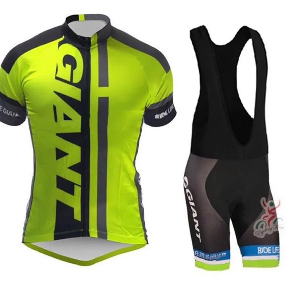 GIANT Cycling High-Visibility Neon Yellow & Gray Jersey (XL)